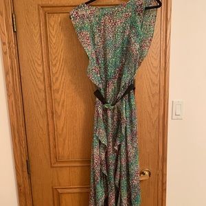 BCBG floral print maxi dress